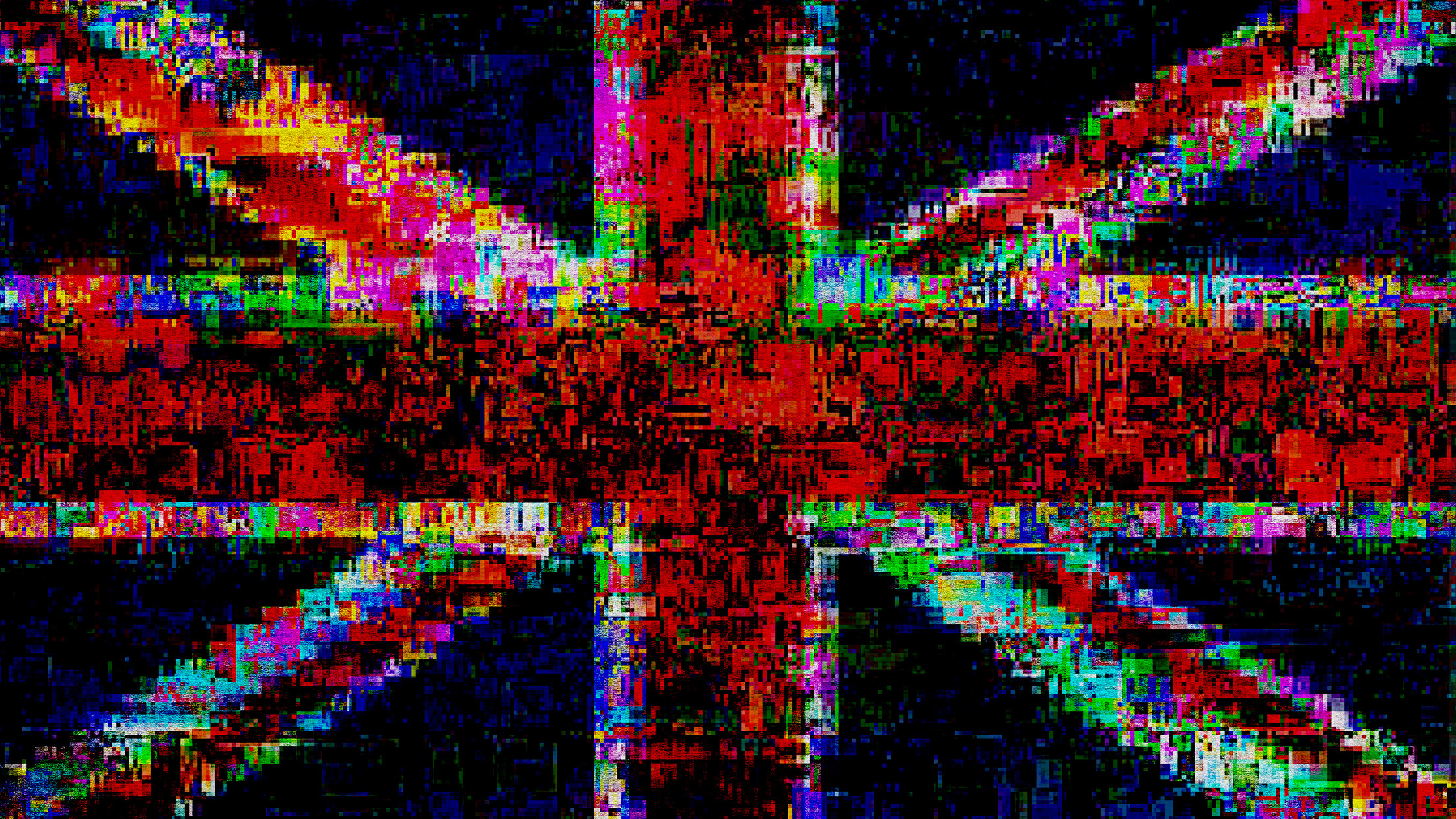 A digital Union Jack flag 