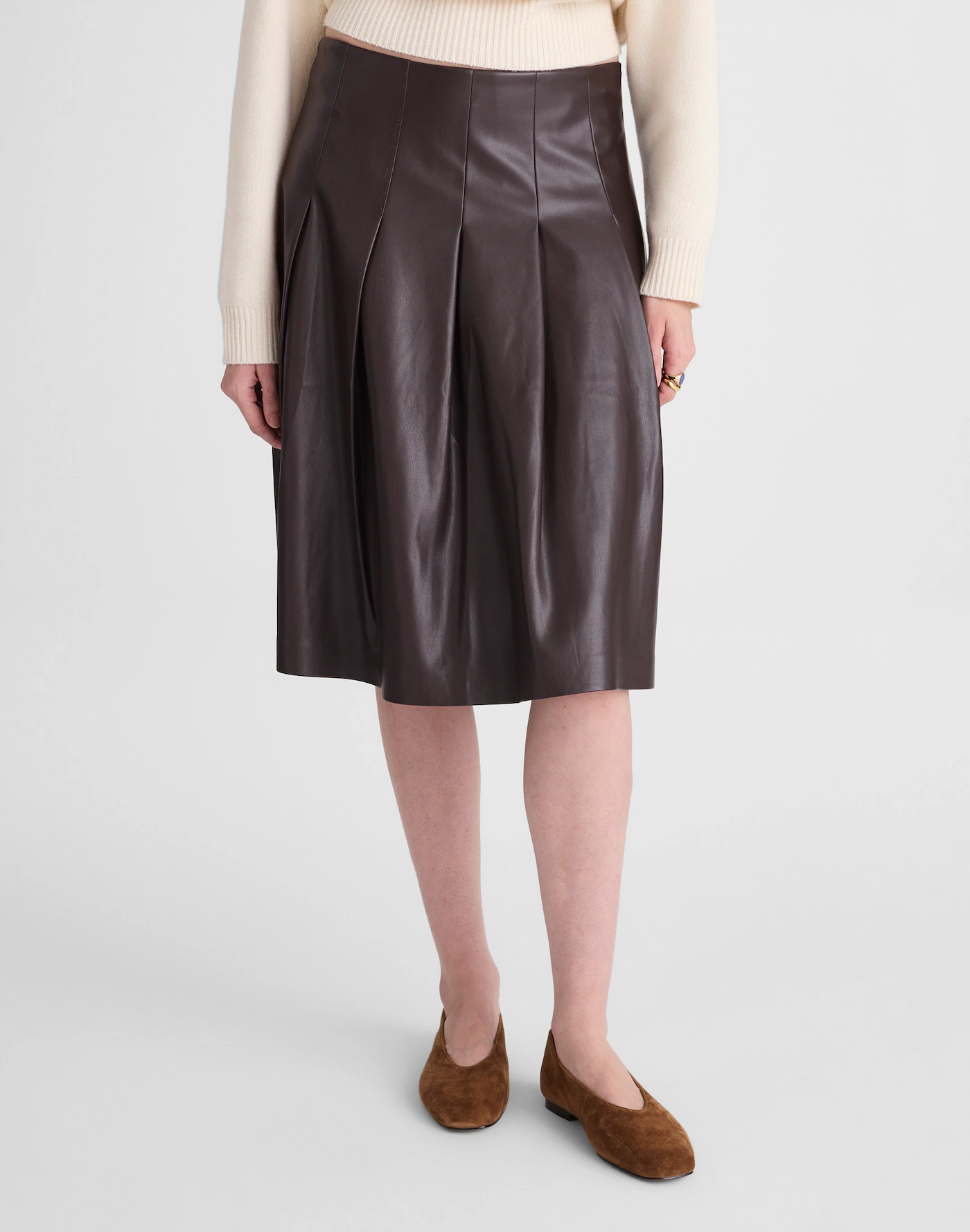 Pleated Midi Skirt