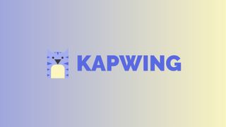 Kapwing logo on gradient background