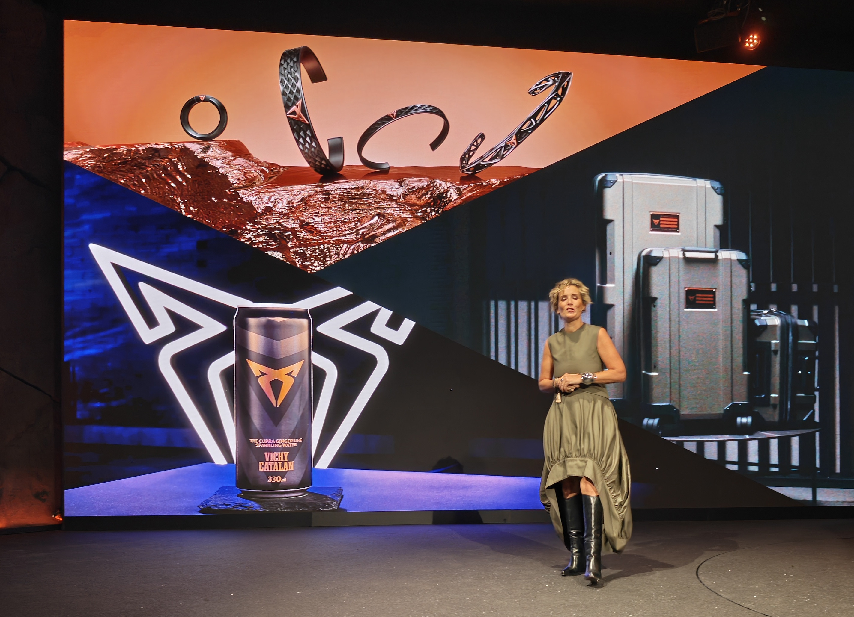 Cupra&#039;s Cecilia Taieb announcing the new collaborations in Munich