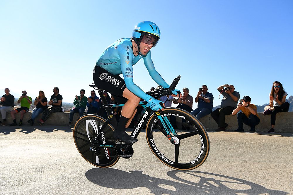 Ion Izaguirre (Astana) finished second in the Valenciana opening time trial