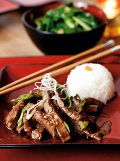 Recipes, Miso Beef Stir fry