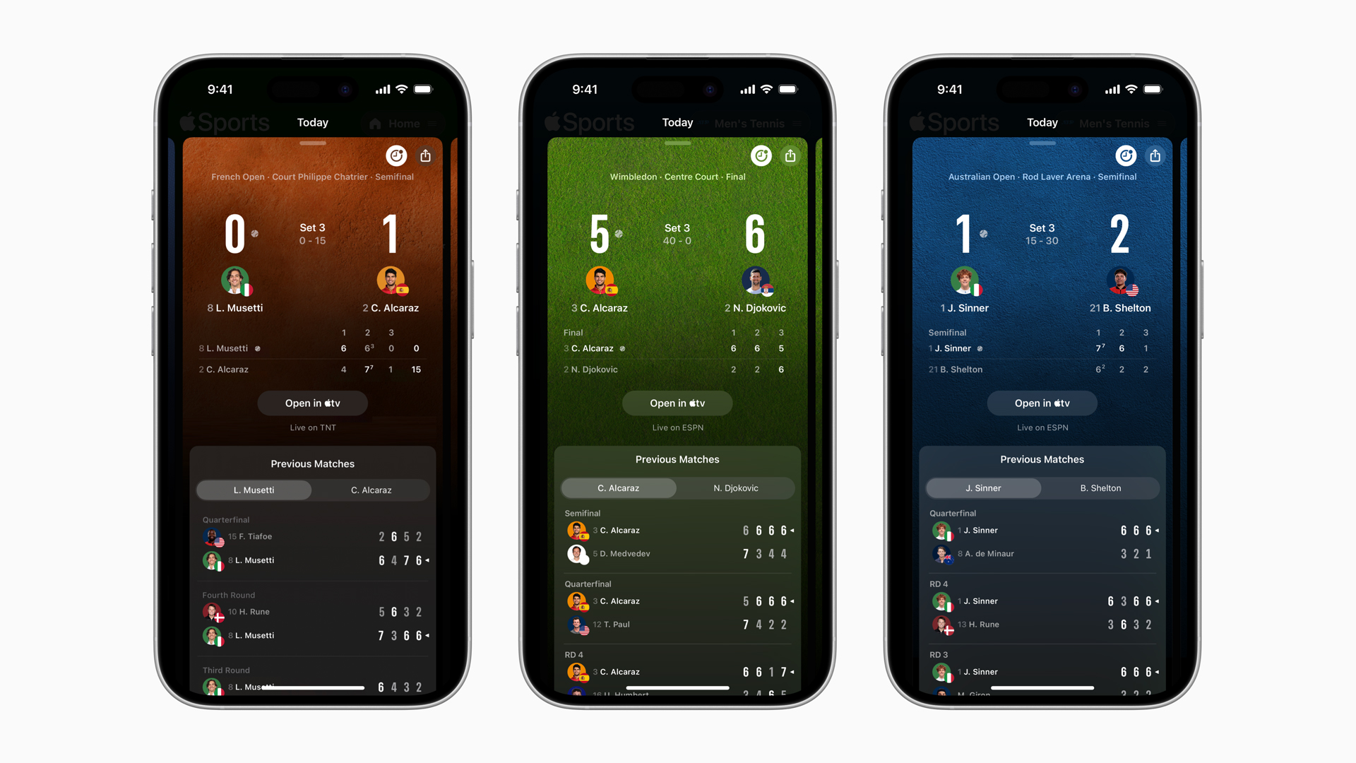 Apple Sports Tennis