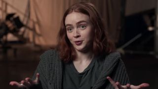Sadie Sink giving BTS interview about Spider-Man: Brand New Day