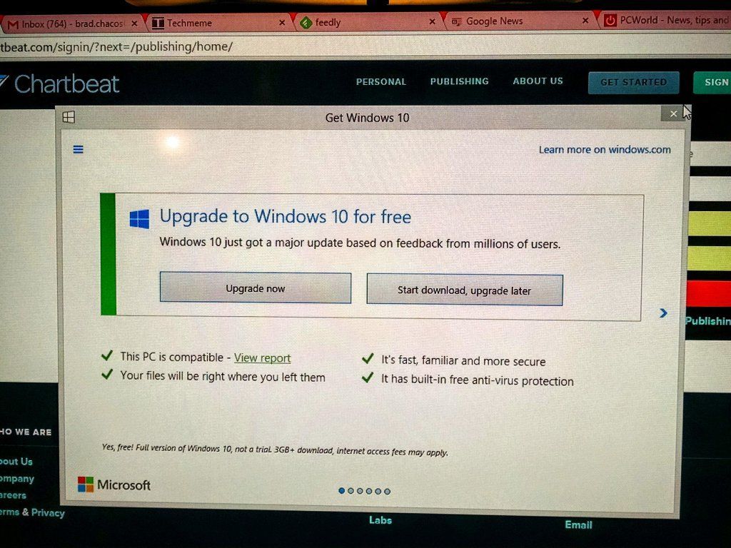 Microsoft continues to push Windows 7 and 8 users to upgrade to Windows