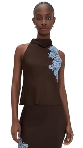 Alc Women's Rose Top, Ganache/french Blue, 0