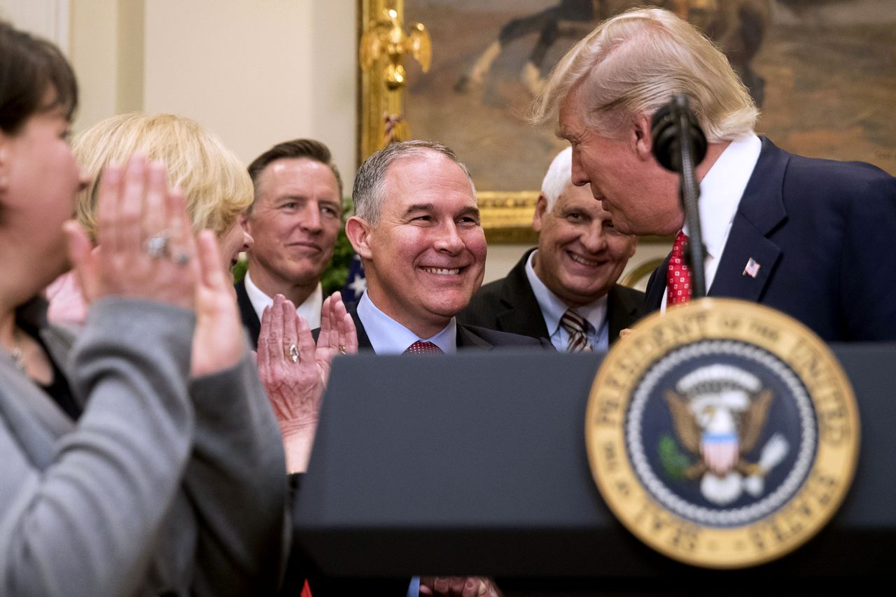 President Trump and Scott Pruitt.