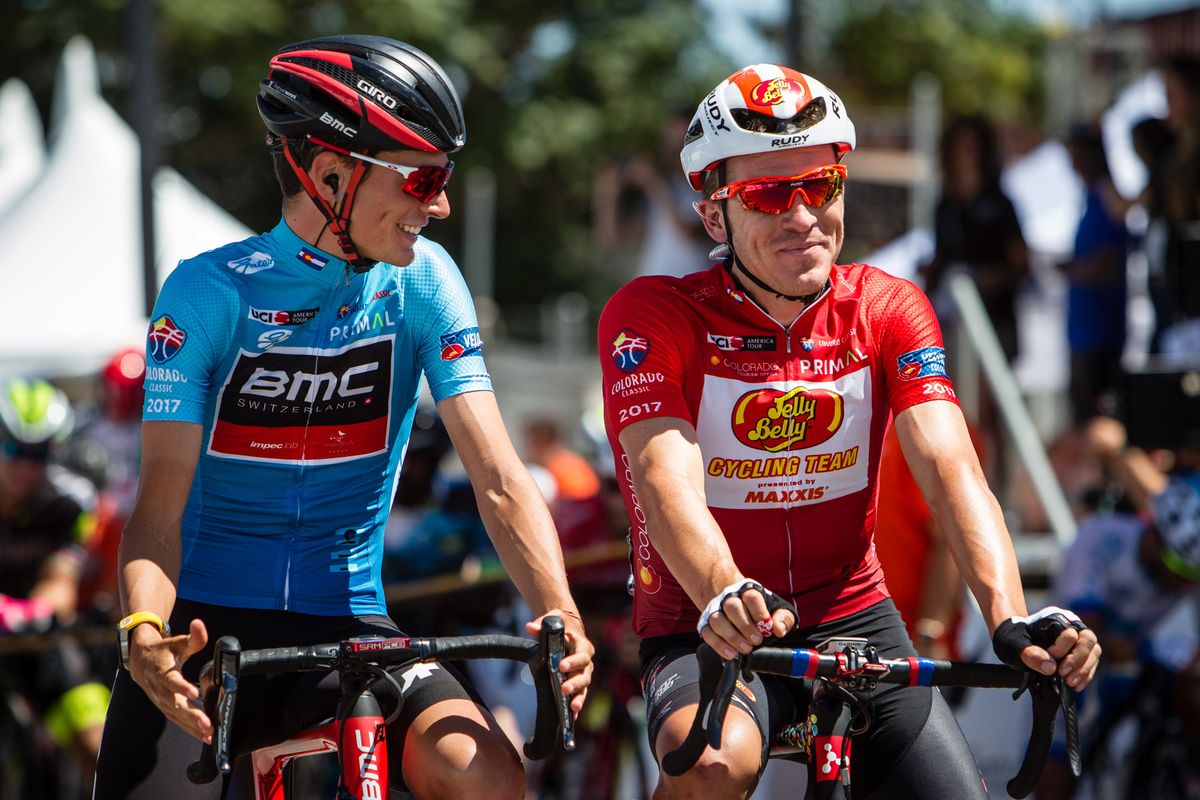 One and two overall, Manuel Senni and Serghei Tvetcov on the start line