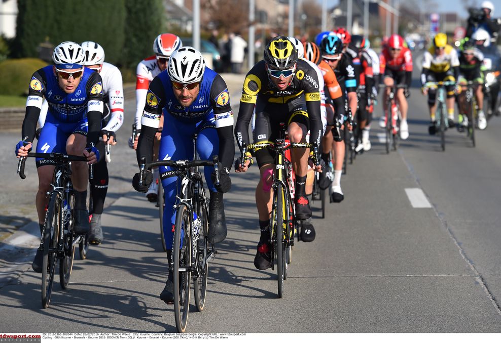 Tom Boonen on the front