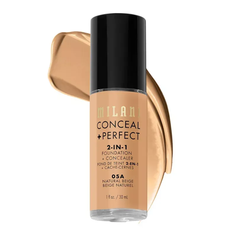 Milani Conceal + Perfect 2-In-1 Foundation + Concealer - 05a Natural Beige - 1 Fl Oz