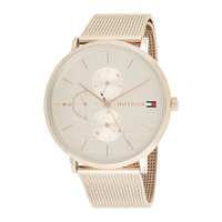 Tommy Hilfiger Womens Multi dial Quartz Watch with Rose Gold Strap: £150 £82.94 (Save £67.06) | Amazon UK