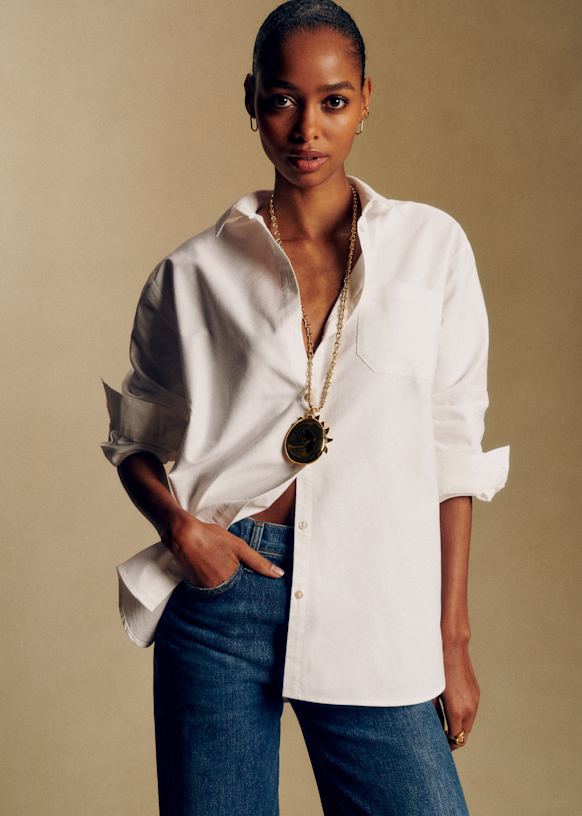 Max Shirt - Casual White - Organic Cotton - Cezanne