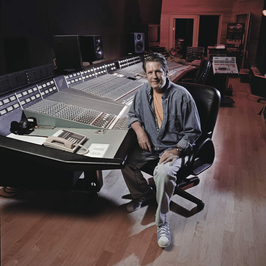 Musician Brian Wilson poses for a portrait in 1998 in Los Angeles, California