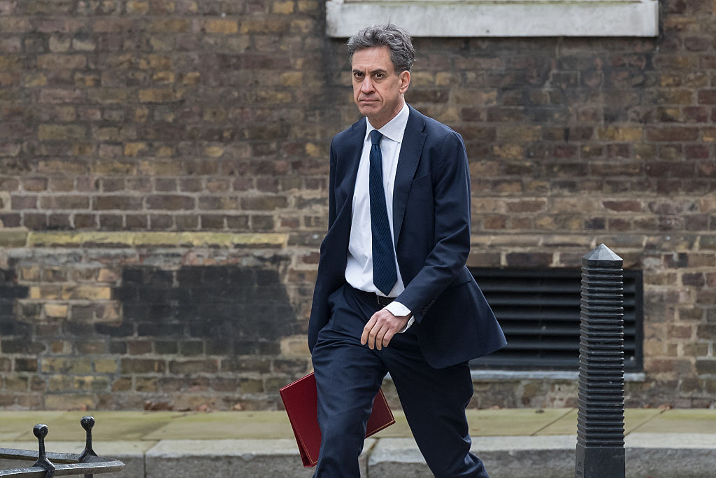 Secretary of State for Energy Security and Net Zero Ed Miliband arrives in Downing Street to attend the weekly Cabinet meeting in London, United Kingdom on March 10, 2026