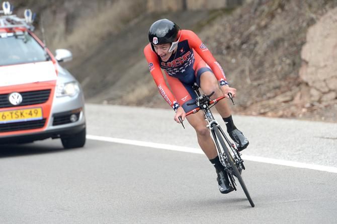 Adrien Costa (USA) rides to the silver medal at the 2014 world championship time trial