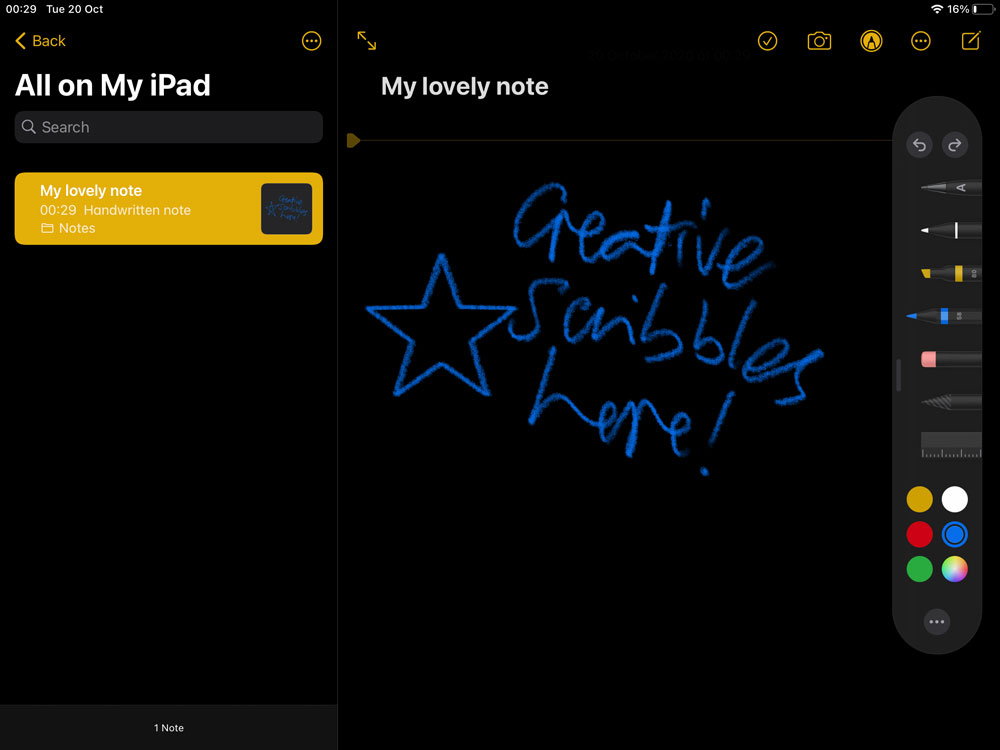 Handwriting on the iPad: Shape recognition