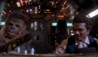 Lando Calrissian Chewbacca Millennium Falcon Star Wars the empire strikes back