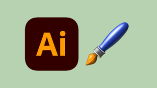 Illustrator brushes - The logo for Adobe Illustrator and Apple's brush emoji