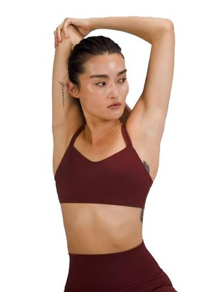 RUNNING GIRL High Impact Sports Bras for Women,Racerback Bra Workout Crop  Tops Longline Yoga Bra Push up Plus Size