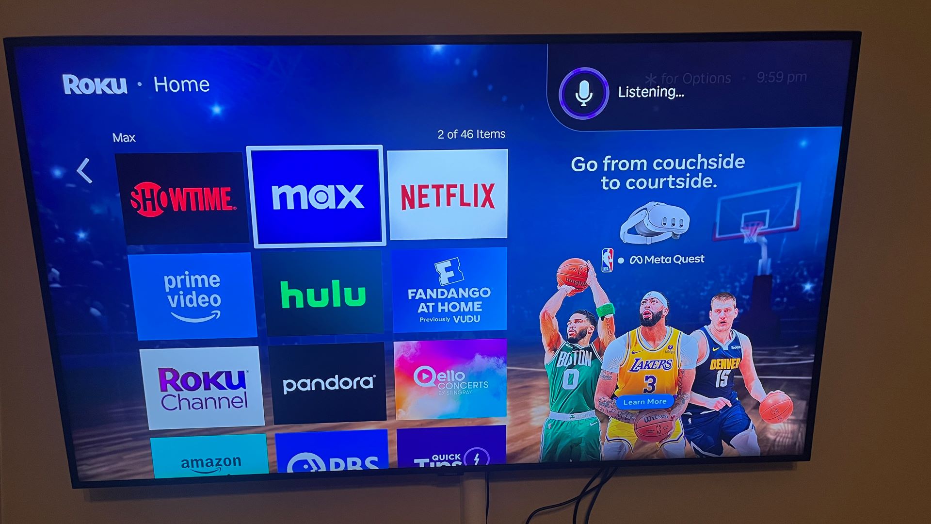 Roku Ultra (2024) screen interface