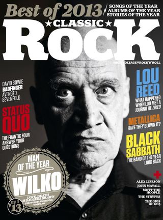 Wilko Johnson on the cover of Classic Rock magazine, 2013