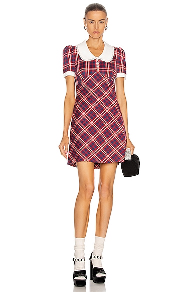 Plaid Mini Dress
