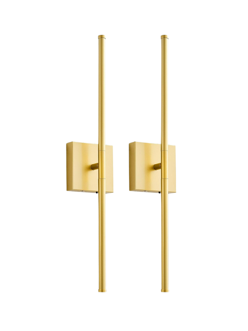 Modern Battery-Operated Wall Sconces, Set of 2