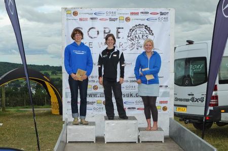 Solo women's overall TransWales podium