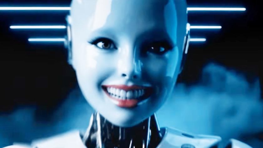 Svedka girl smiling at the camera