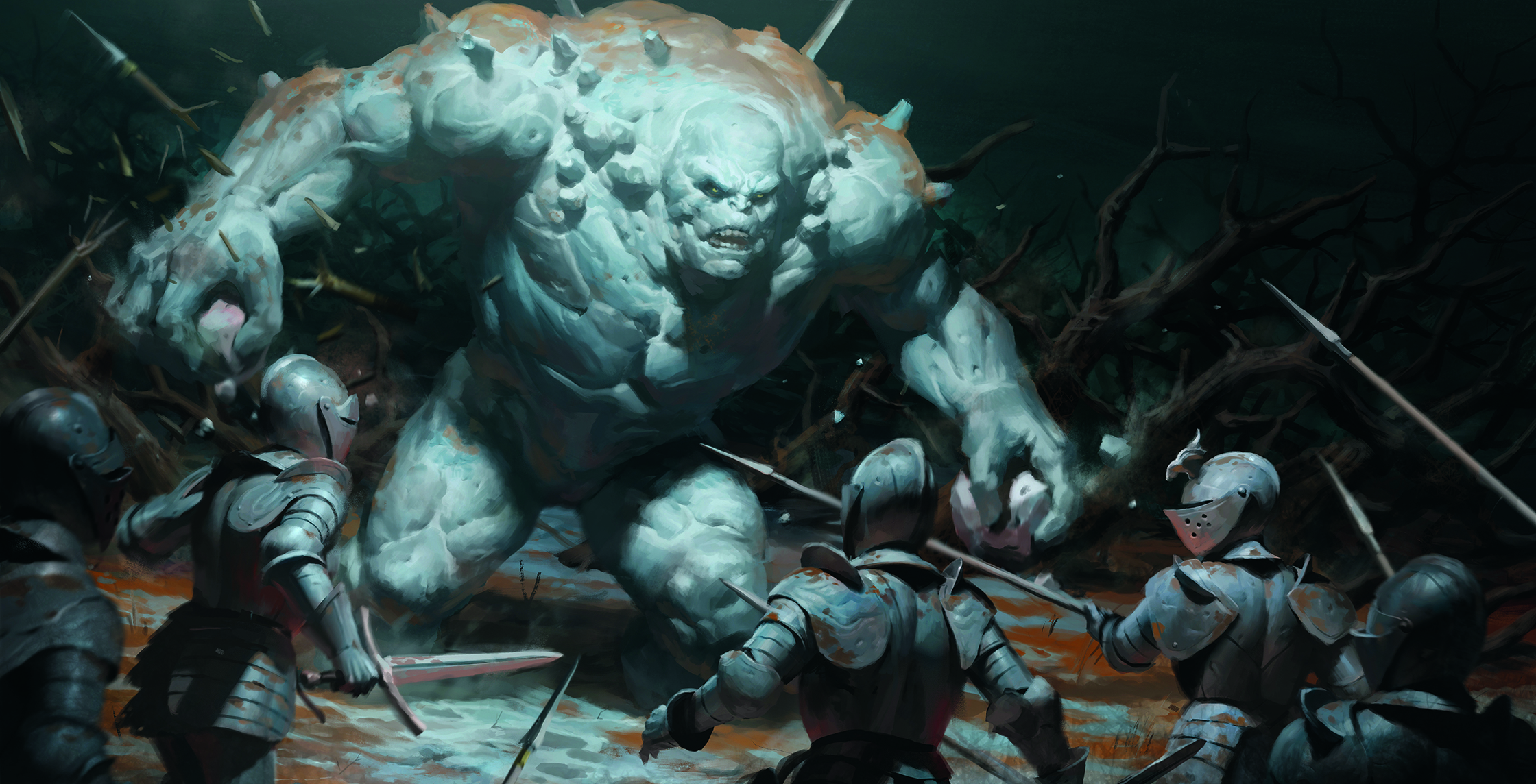 Digital art showing a monster