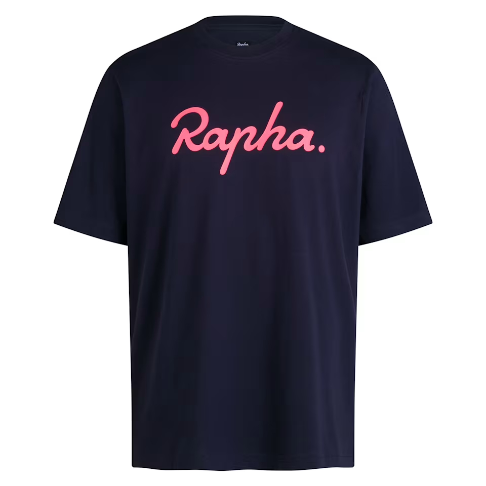 Rapha t-shirt with pink text