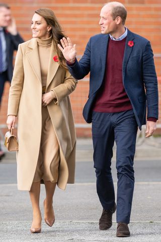 Prince William, Prince of Wales and Catherine, Princess of Wales visit The Street, a community hub that hosts local organisations to grow and develop their service, during their official visit to Scarborough on November 03, 2022 in Scarborough, England