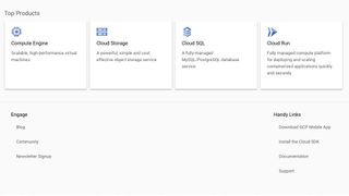 Google Cloud's graphic user interface for creating a server