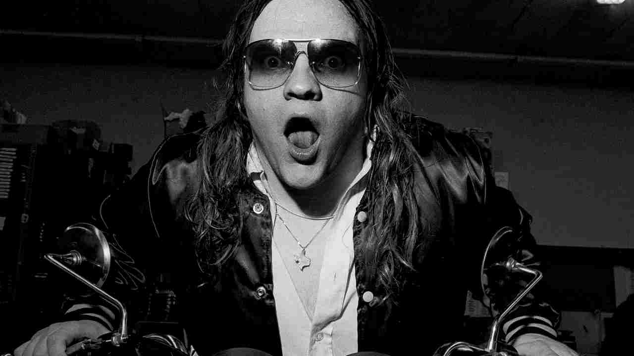 Meat Loaf posing for a photograph in the 1970s