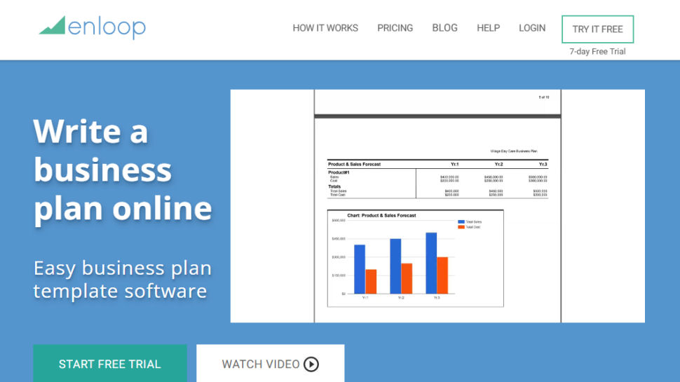Enloop website screenshot (June 2025)