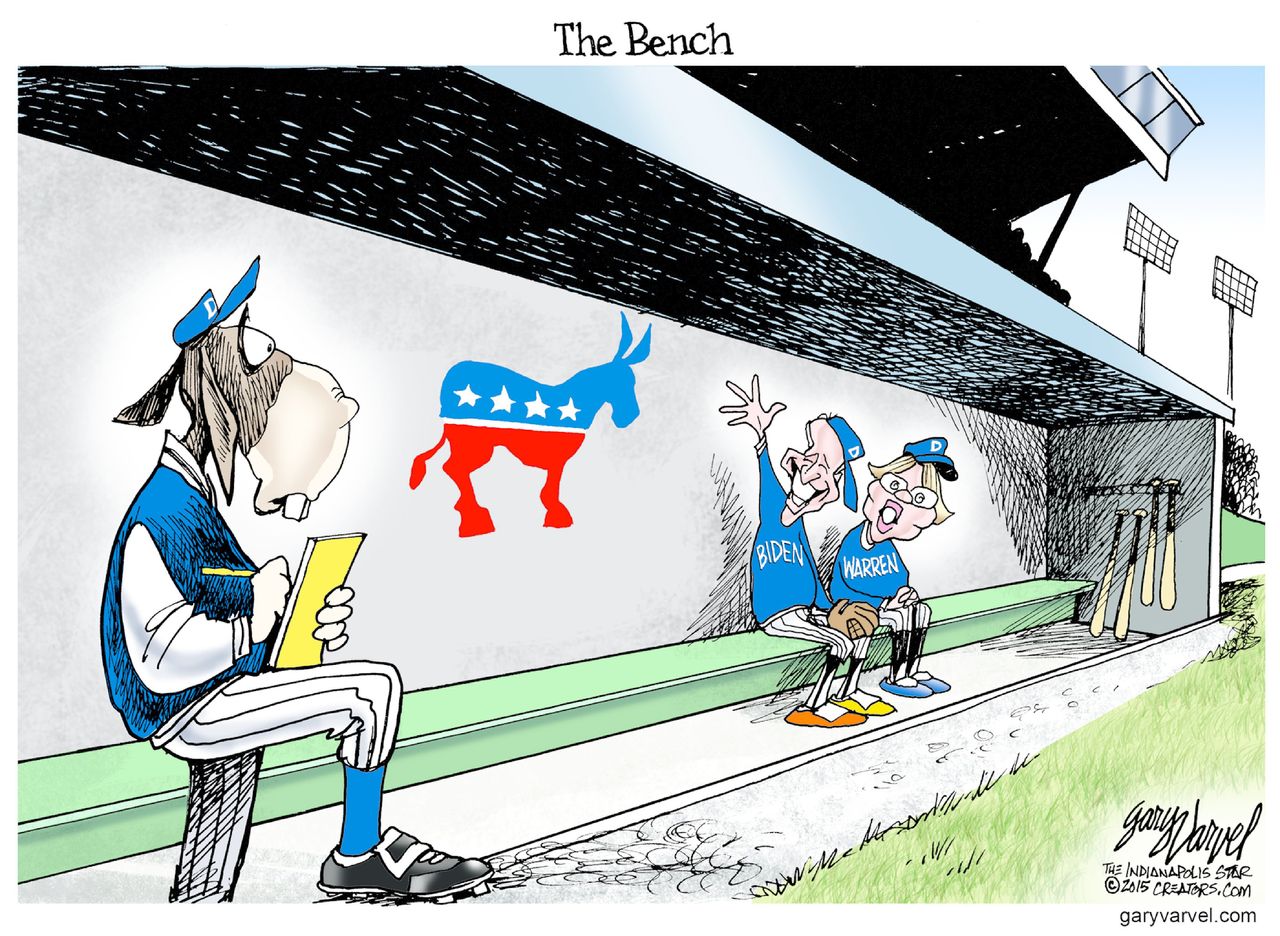 Political cartoon U.S. Democrats 2016 election