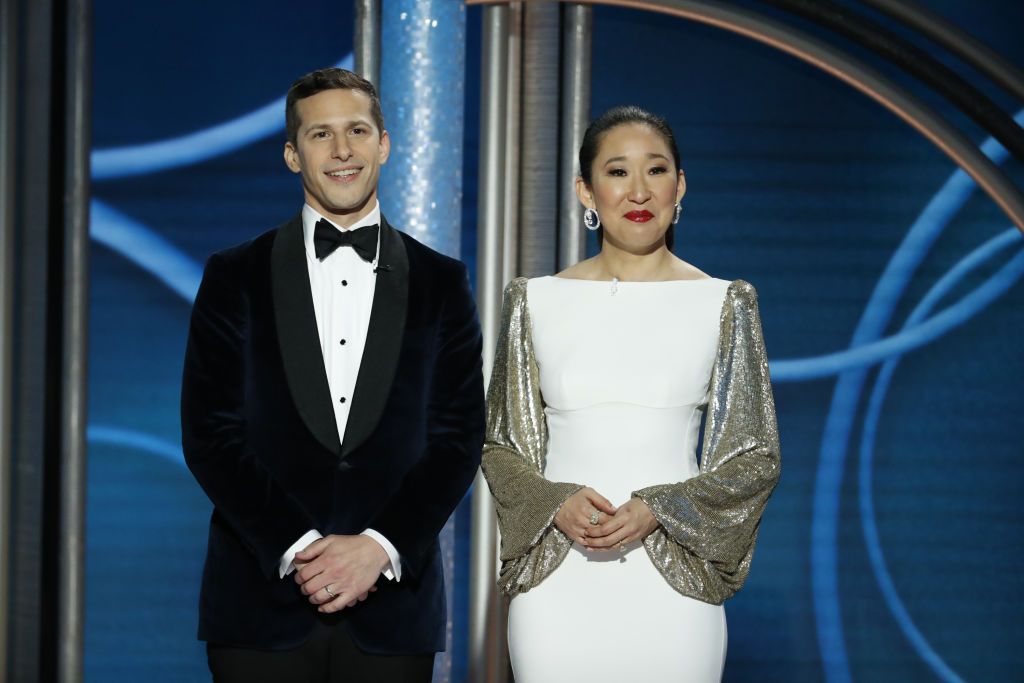 Andy Samberg and Sandra Oh.