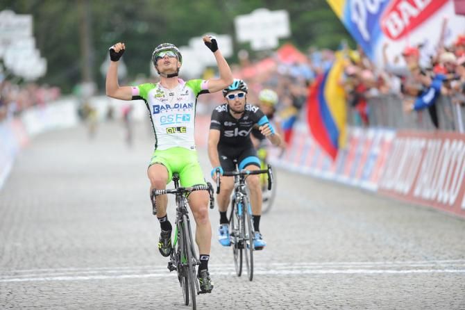 Enrico Battaglin (Bardiani - CSF) wins stage 14 of the Giro d'Italia