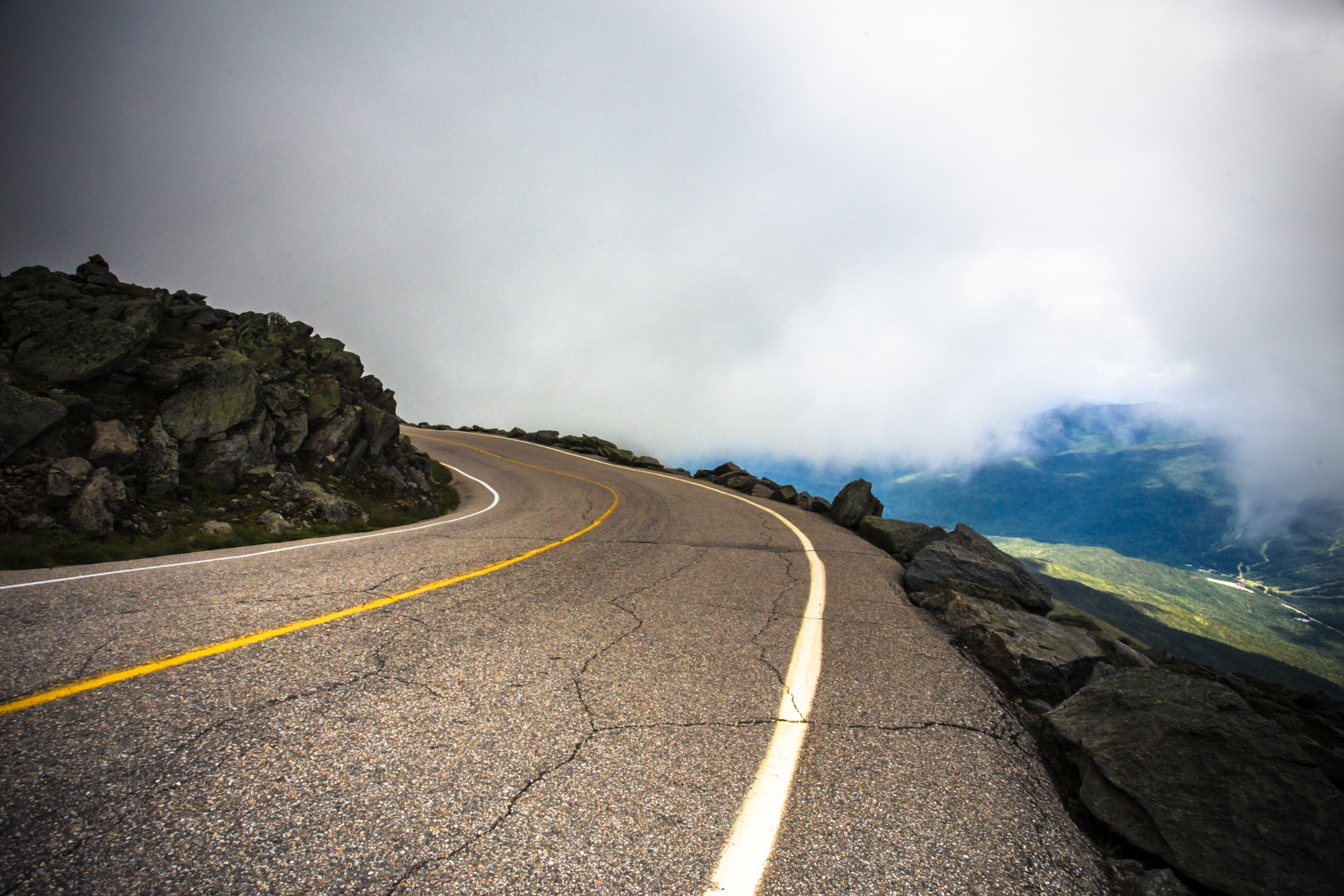 The road up Mount Washington