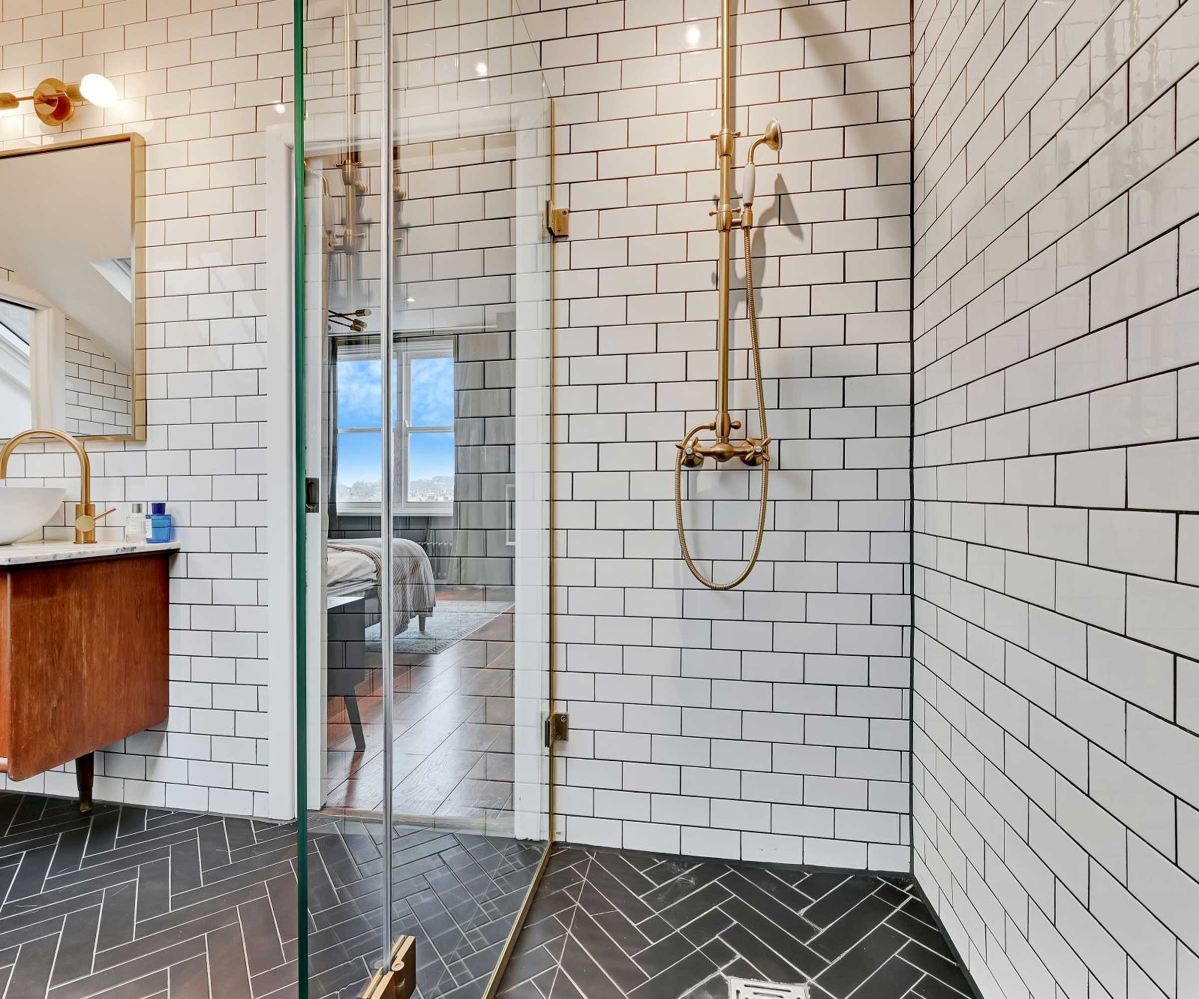 walk-in shower in loft conversion