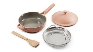 Our Place Always Pan—including saucepan, lid, spatula and colander