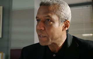 Hugh Quarshie plays Ric Griffin in Holby City