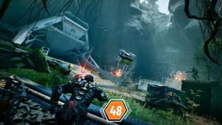 Exoborne screenshot showing multiplayer extraction