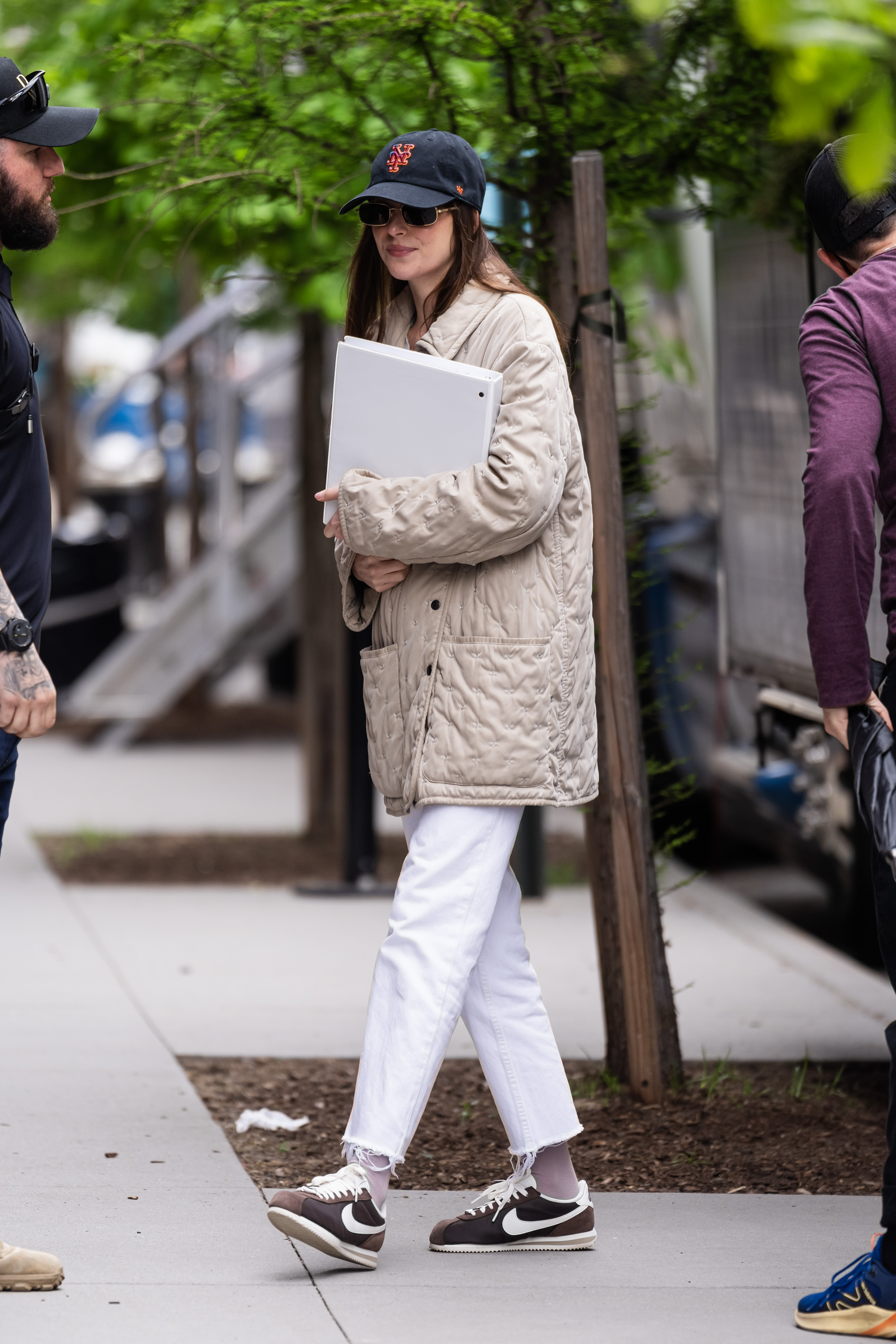 Dakota Johnson wears Nike Cortez