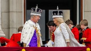 King Charles and Queen Camilla during the Coronation