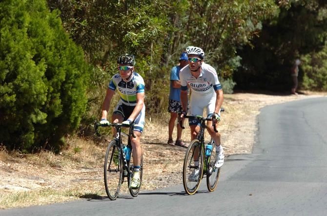 Simon Clarke and Will Clarke in the Stage 3 breakaway