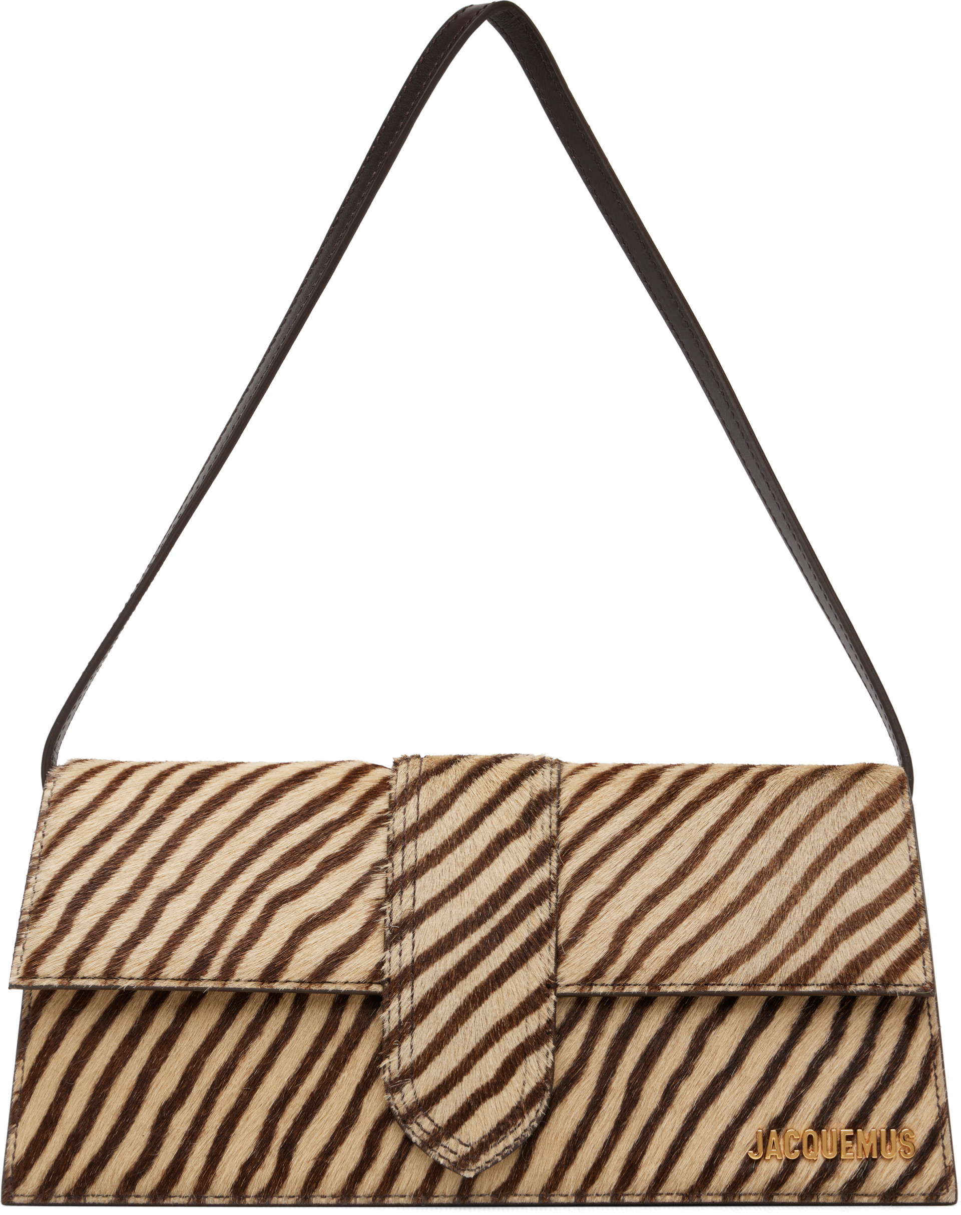 Beige & Brown 'the Long Bambino' Bag