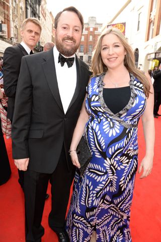 David Mitchell and Victoria Coren at BAFTA TV Awards 2015
