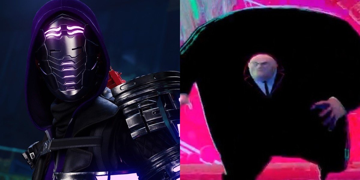 The Tinkerer on the left, the Kingpin on the right