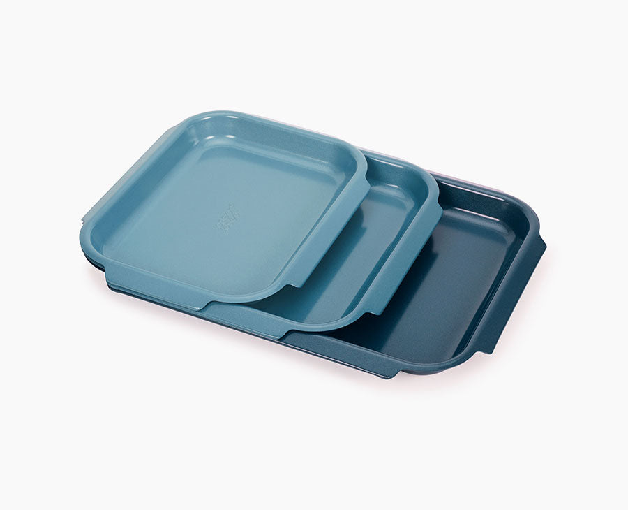 Nest&amp;trade; Bake Non-Stick 3-Piece Blue Baking Tray Set